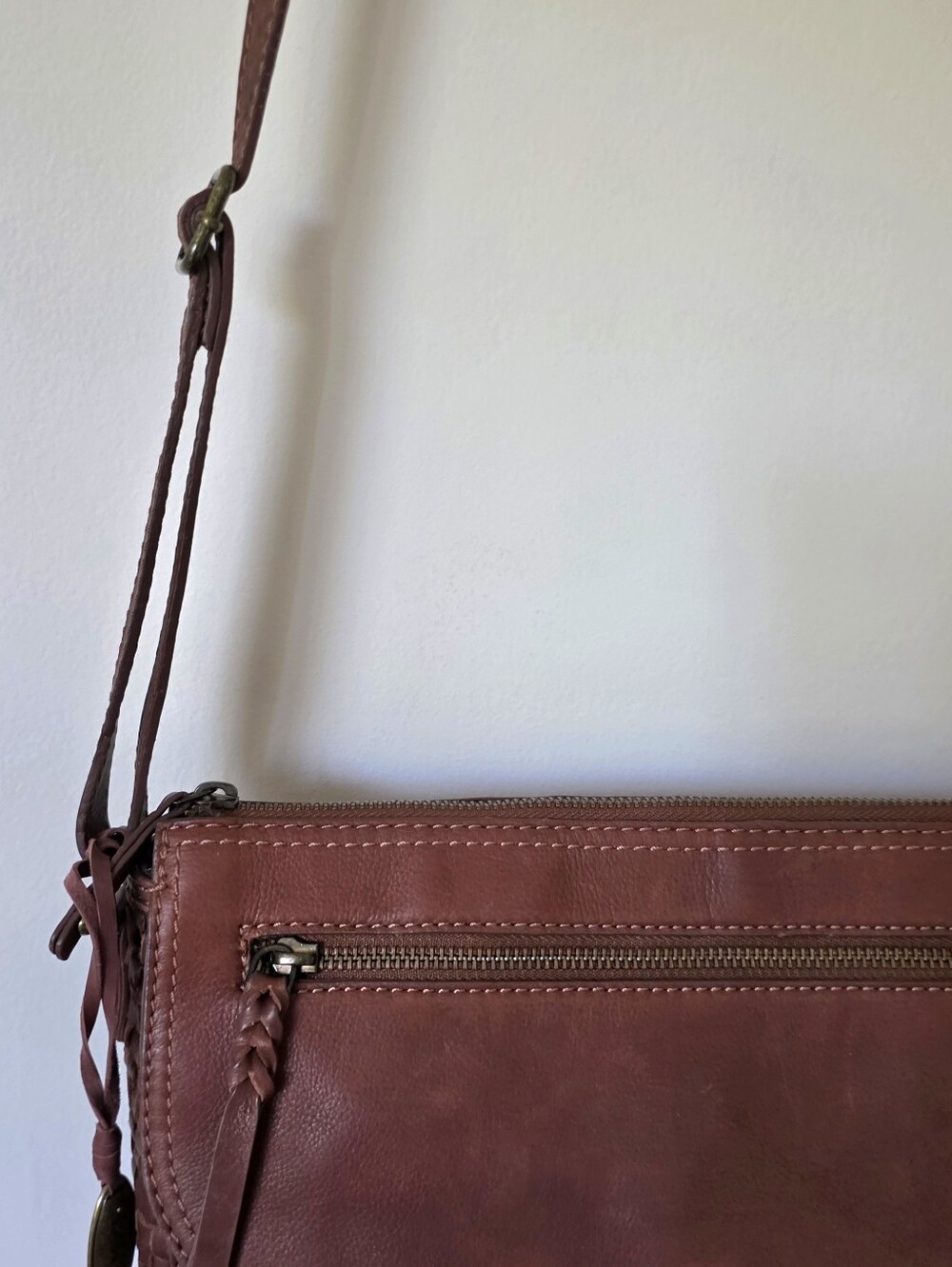 Born Penny Brown Leather Crossbody Bag - Picture 11 of 14